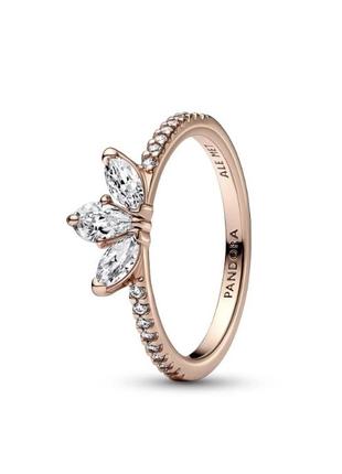 Каблучка перстень кільце колечко кольцо  пандора pandora  ale з біркою і пломбою 14 к позолота блискучий гербарій
