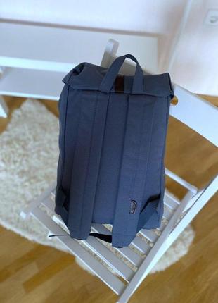 Интересный рюкзак сумка синий с коричневым ремешком женсий / мужской4 фото