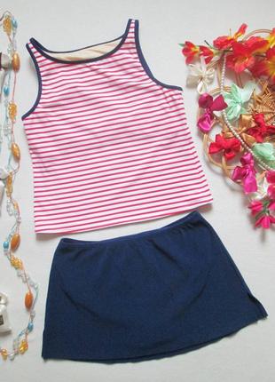 Шикарный купальник танкини в ретро стиле в полоску lands`end 02-24 🌺🌴🌺