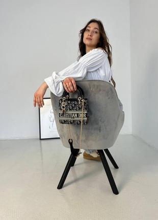 Женская сумка dior mini textile диор маленькая сумка шоппер на плечо красивая, легкая, текстильная сумка7 фото