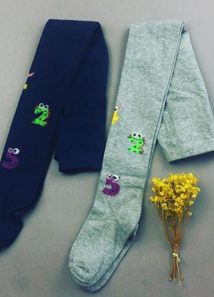 Колготки дюна однотонные для мальчика всесезонные колготы демисезонные duna