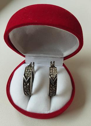 Серьги серебряные