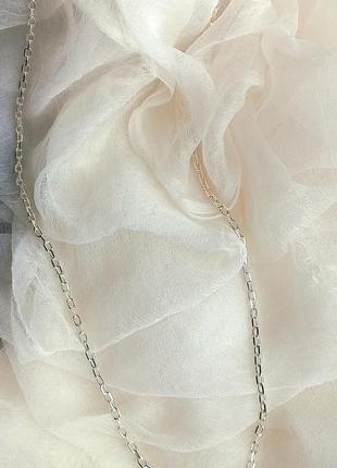Серебряная цепь якорь 55 см длина 7.70 грамм