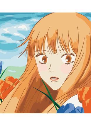 Картина за номерами на бавовняному полотні 40х50 см "kimi ni todoke" без підрамника