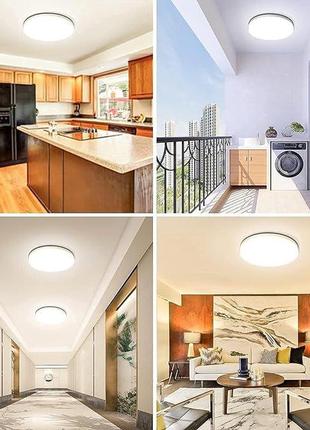 Потолочный светильник led, 20 вт, 2400 lm. светодиодный потолочный светильник, 4000 k. диаметр 28 см.