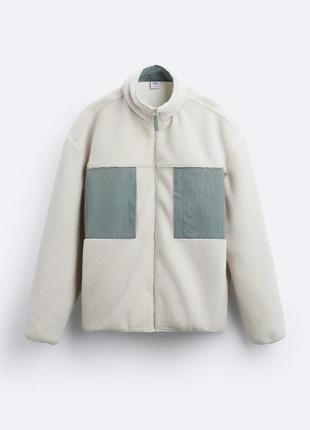 Zara куртка із штучної овчини4 фото