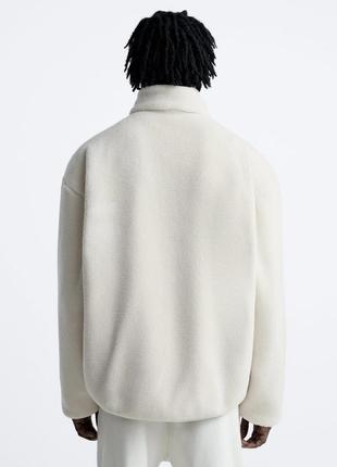 Zara куртка из искусственной овчины2 фото
