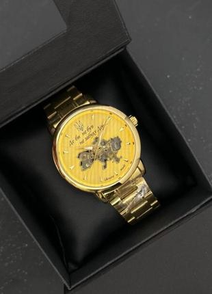 Годинник наручний patriot 022-3d не забуду дім gold-gold steel5 фото