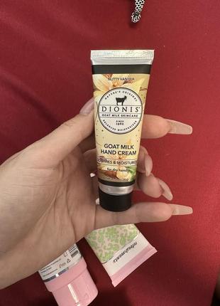 Dionis goat milk hand cream for dry hands1 фото