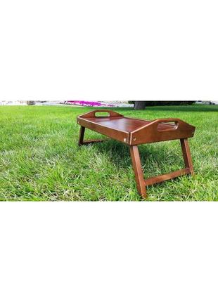 Столик для завтрака деревянный 52×32 см коричневый 523212 фото