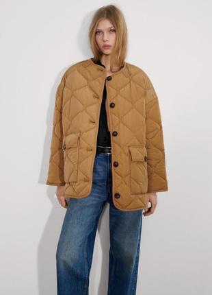 Куртка стеганая zara р.m(170/88a)