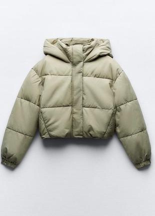 Куртка дутик пуфер zara зима температура до -20ºc
