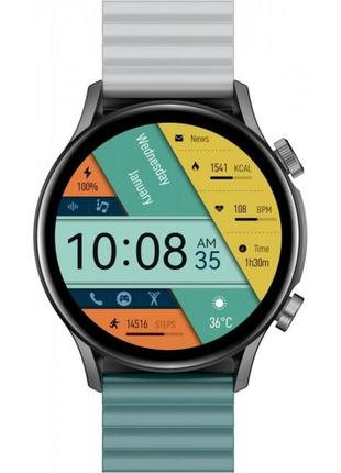 Смарт-годинник kieslect smart calling watch kr pro ltd gray global (код товару:34314)2 фото