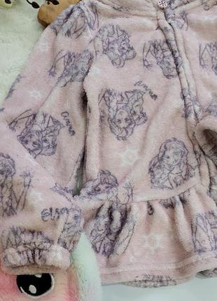 Кофта плюшевая на блузке "эльза холодное сердце"6 фото