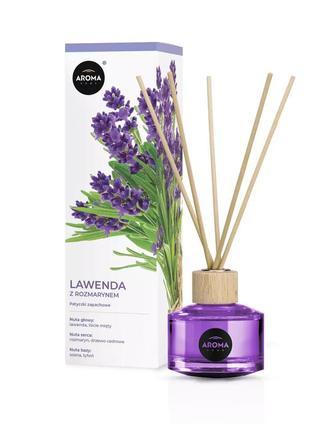 Ароматичні палички лаванда з розмарином 50 мл aroma home basic line lavender with rosemary (927634)