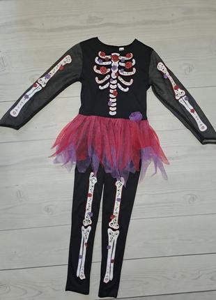 Костюм карнавальный на хеллоуин скелет