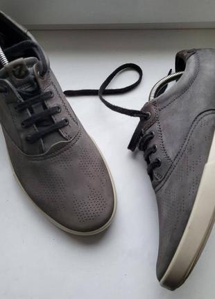 Кожаные мужские оригинальные туфли-кроссовки от бренда 
эссо1 фото