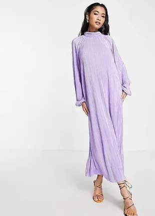 Изысканное новое платье макси плиссе asos ( 50-54)