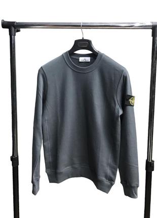 Світшот stone island/кофта стон айленд/ стоник тенмо сірий6 фото