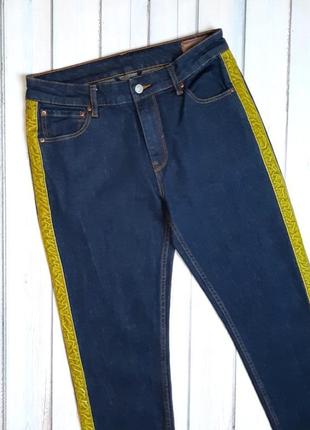 💥1+1=3 фирменные темно-синие зауженные мужские джинсы asos, размер 44 - 464 фото