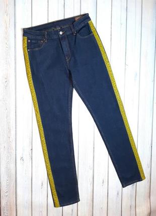 💥1+1=3 фирменные темно-синие зауженные мужские джинсы asos, размер 44 - 463 фото