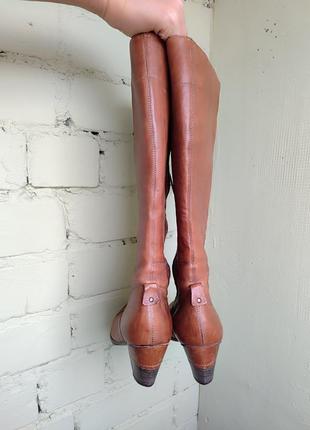 Кожаные сапоги jones bootmaker высокие на шнуровке известного британского бренда винтаж4 фото