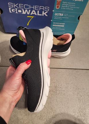 Кросівки жіночі для тренувань  skechers go walk 7 abie оригінал4 фото