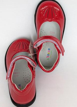 Красные лаковые туфельки для девочки, туфли красные, кожаная стелька, размер 20,21,22,23,24,253 фото