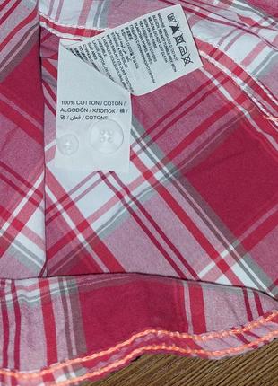 Стильная рубашка в красно-белую клетку superdry made in india, оригинал, молниеносная отправка9 фото