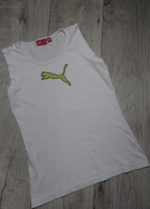Белая футболка puma на девочку-подростка р.152 или женская, р.xs
