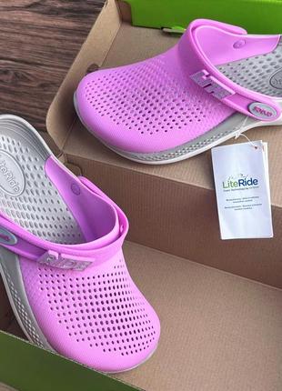 Женские кроксы crocs literide 360 taffy/pink розовые все размеры в наличии3 фото