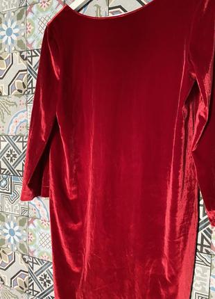 Сукня ♥️ бархатистая с открытой спиной4 фото