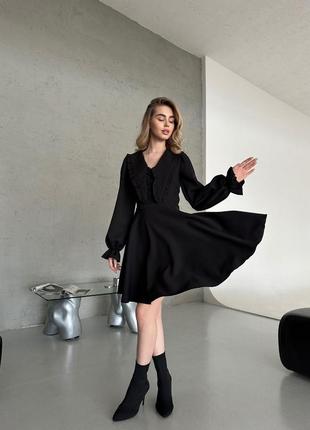 Прекрасное трендовое женское платье длины миди 🤩3 фото