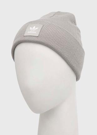 Новая папка adidas originals оригинал шапочка бини серая3 фото