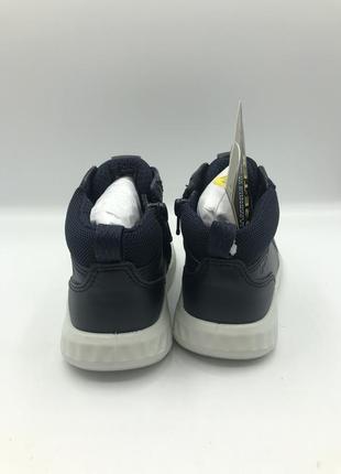 Оригинальные детские кожаные ботинки от бренда ecco на системе gore tex2 фото