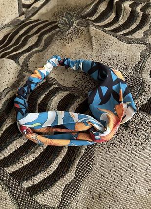 Чалма пов'язка на голову пляжна під колір купальника на гумці