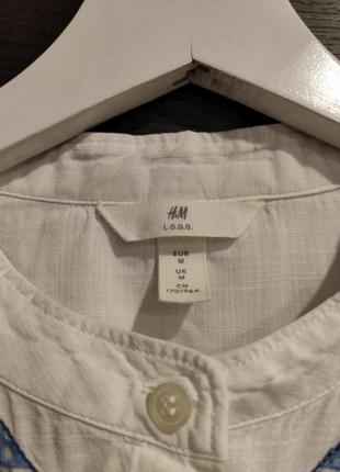 Белоснежная хлопковая блуза от h&m5 фото