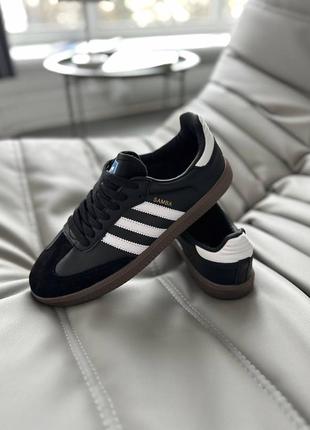 Кросівки adidas samba og black white gum