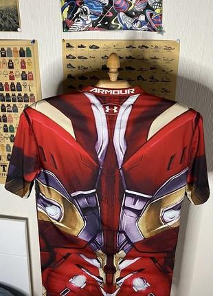 Under armour x marvel iron man компрессионная термо футболка6 фото