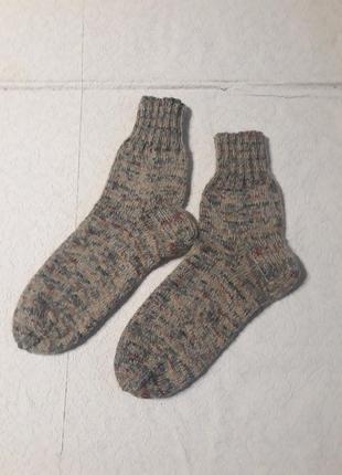 Шкарпетки зі шкарпеткової вовни ручна робота.