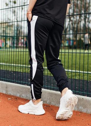 Спортивные штаны рокки, черно-белые5 фото