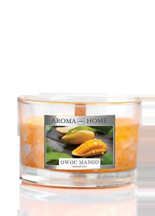 Ароматична свічка aroma home unique fragrances - mango fruit 155 г (835196)