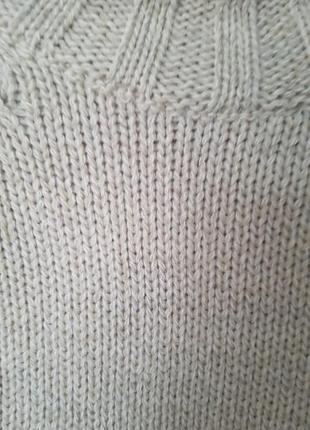 Шерстяной свитер, гольф шерсть плотной вязки3 фото