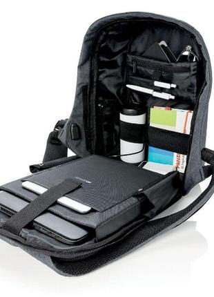 Рюкзак для ноутбука xd design bobby compact 14" проти крадіжок камуфляж зелений (p705.657)8 фото