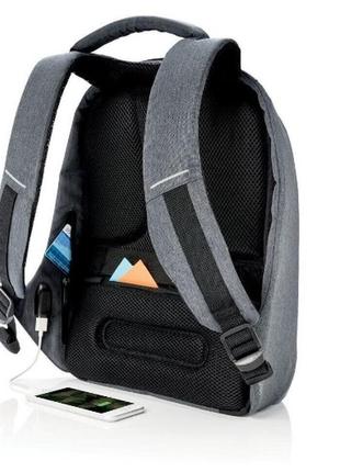 Рюкзак для ноутбука xd design bobby compact 14" проти крадіжок камуфляж зелений (p705.657)4 фото