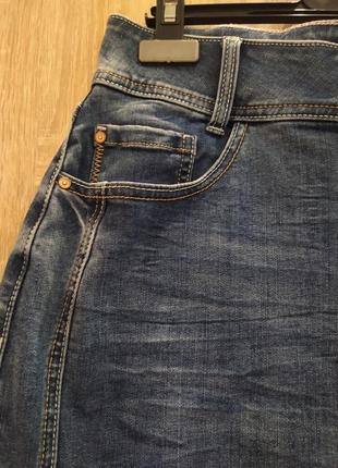 Стильна брендова джинсова спідниця3 фото