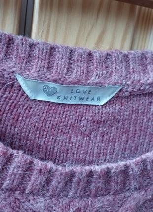 Фирменный теплый мохеровый свитер джемпер пуловер bns китай большого размера на 54-60 р.3 фото