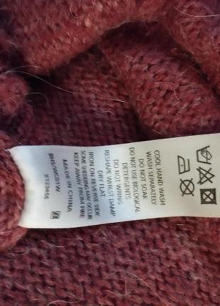 Фирменный теплый мохеровый свитер джемпер пуловер bns китай большого размера на 54-60 р.9 фото