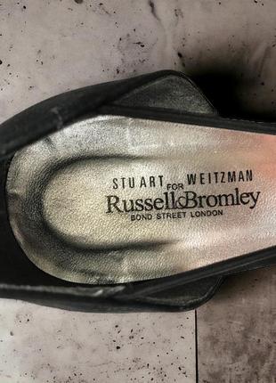 Stuart weitzman for russel &amp; broomley bond street london made in spain туфлі текстильні6 фото