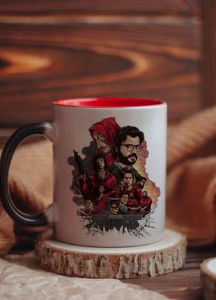 Чашка хамелеон бумажный дом